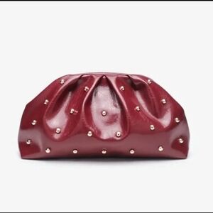 🐎NEW! Red Clutch with Stud Accents